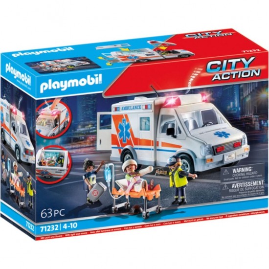 Playmobil 71232 Action Heroes Ambulance Promo + Licht en Geluid