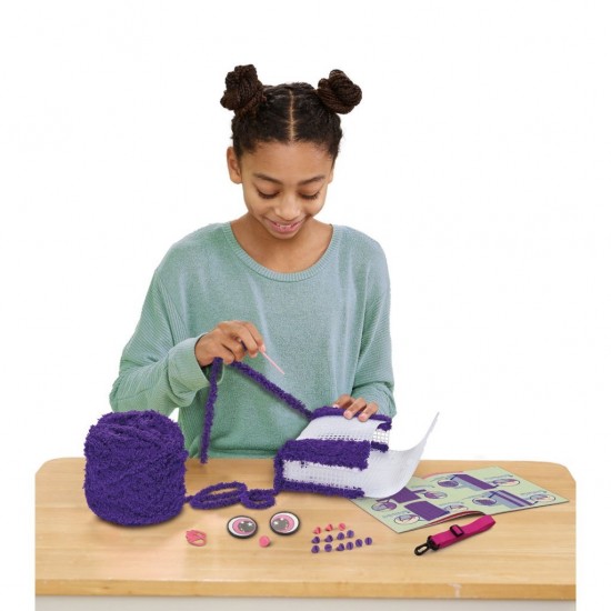  Leer Handtas + Licht en Geluid Paars/Roze