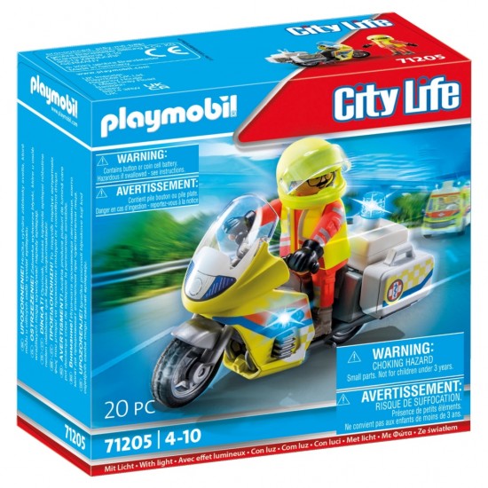 Playmobil 71205 City Life Noodmotorfiets met Zwaailicht