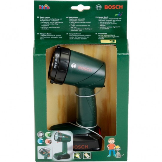 Theo Klein Bosch Bouwlamp 9.5x6.4x18 cm Groen/Zwart