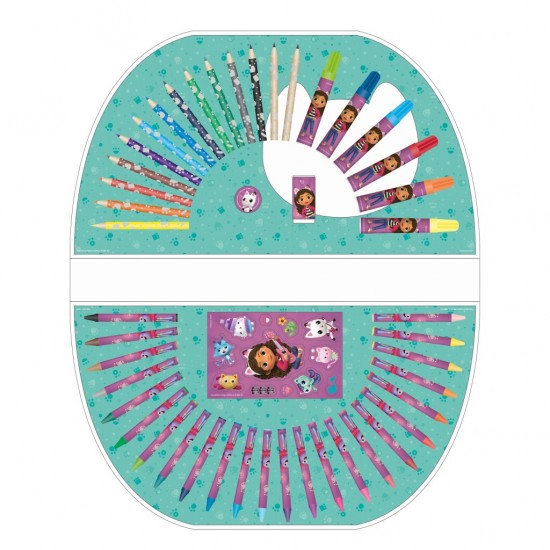 s Dollhouse Kleurkoffer 51-delig