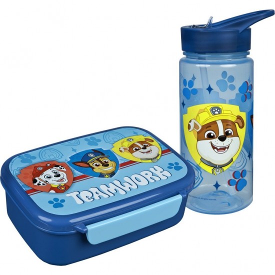 Paw Patrol Broodtrommel en Drinkfles Blauw