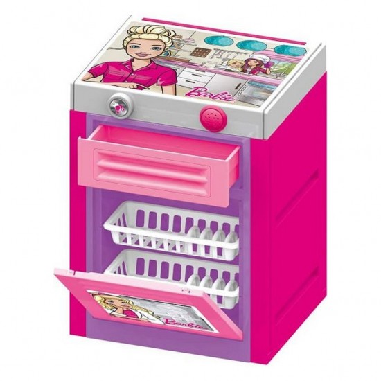 Dolu Barbie Vaatwasser + Geluid Roze