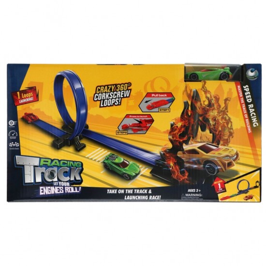 Racebaan Vlammen met Looping + Auto