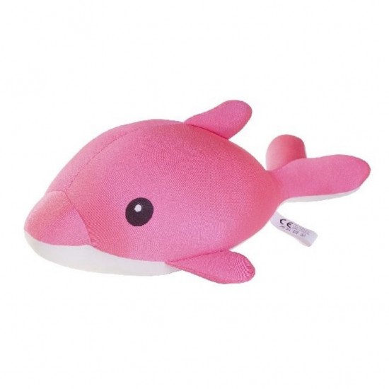 Knuffel Dolfijn 42 cm Roze/Wit