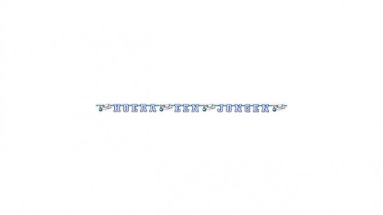 Letterslinger Hoera een Jongen