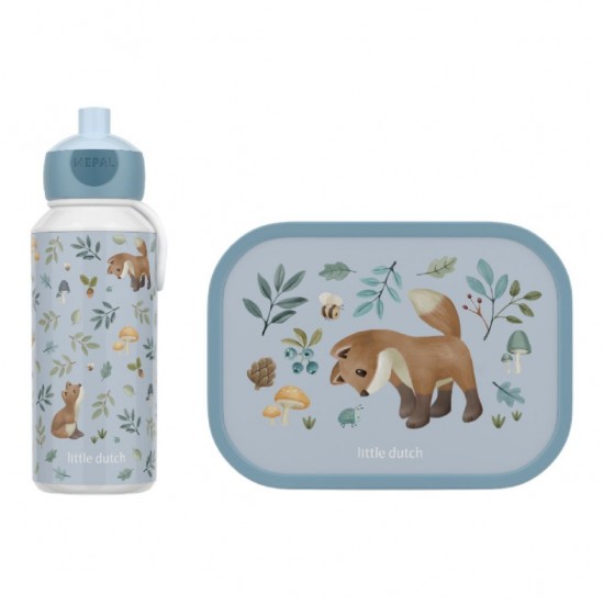 Mepal Little Dutch Forest Friends Lunchset Blauw